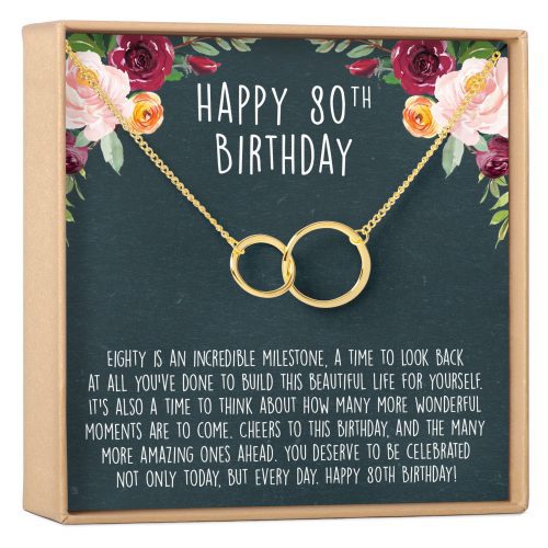 80th Birthday Necklace, Multiple Styles - Dear Ava