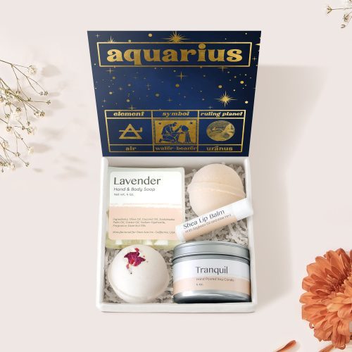 Aquarius Zodiac Gift Box Set - Dear Ava