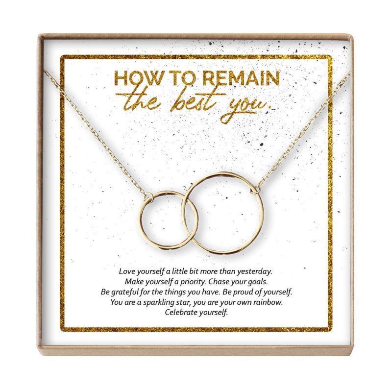 best you interlocking circles gold necklace 474197