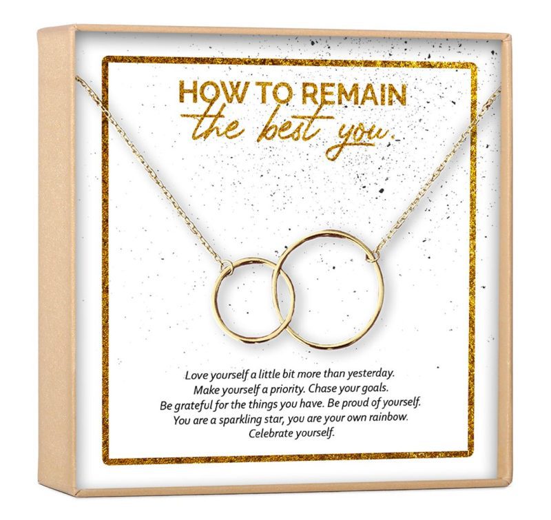 best you interlocking circles gold necklace 552965