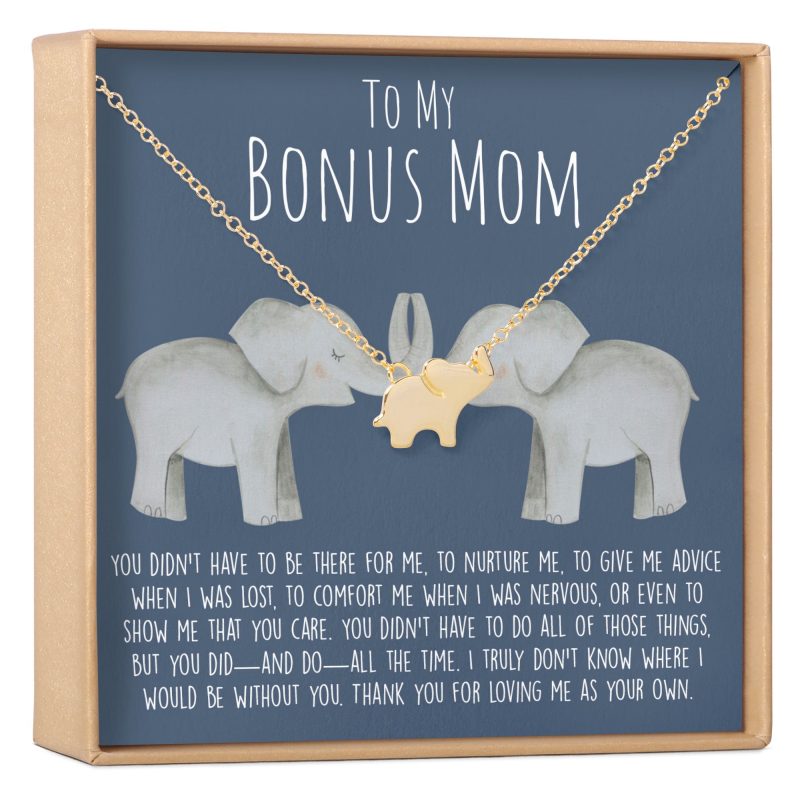 bonus mom elephant pendant necklace 254146