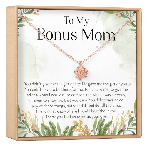 Bonus Mom Lotus Necklace - Dear Ava