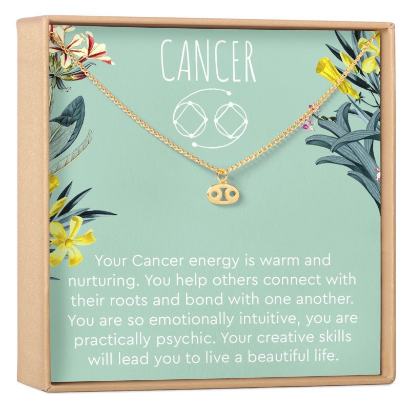 Cancer Zodiac Gift Necklace - Dear Ava