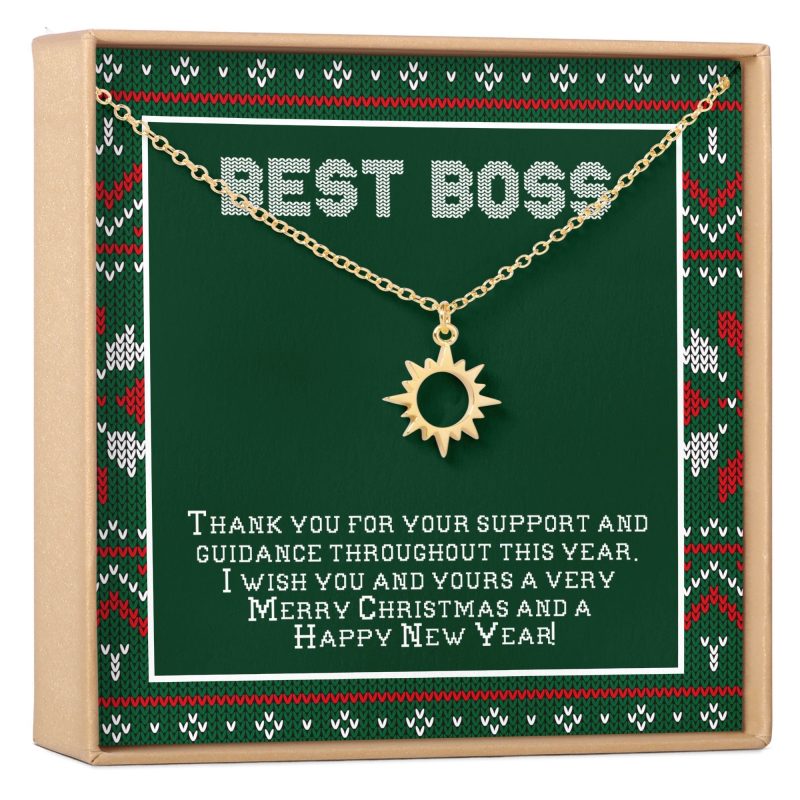 christmas gift for boss sun pendant necklace 745985