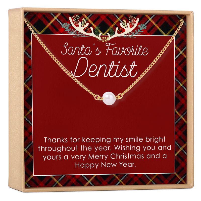 christmas gift for dentist pearl necklace 362344