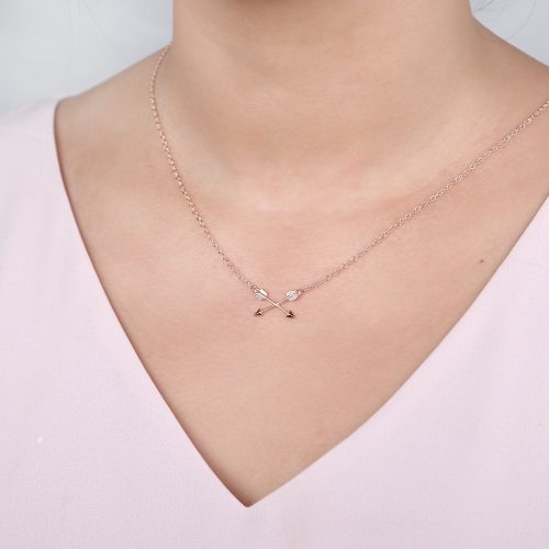 christmas gift for granddaughter double intersecting arrows necklace 943111