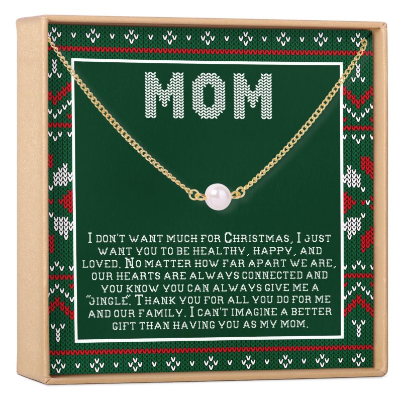 christmas gift for mom pearl necklace 452319