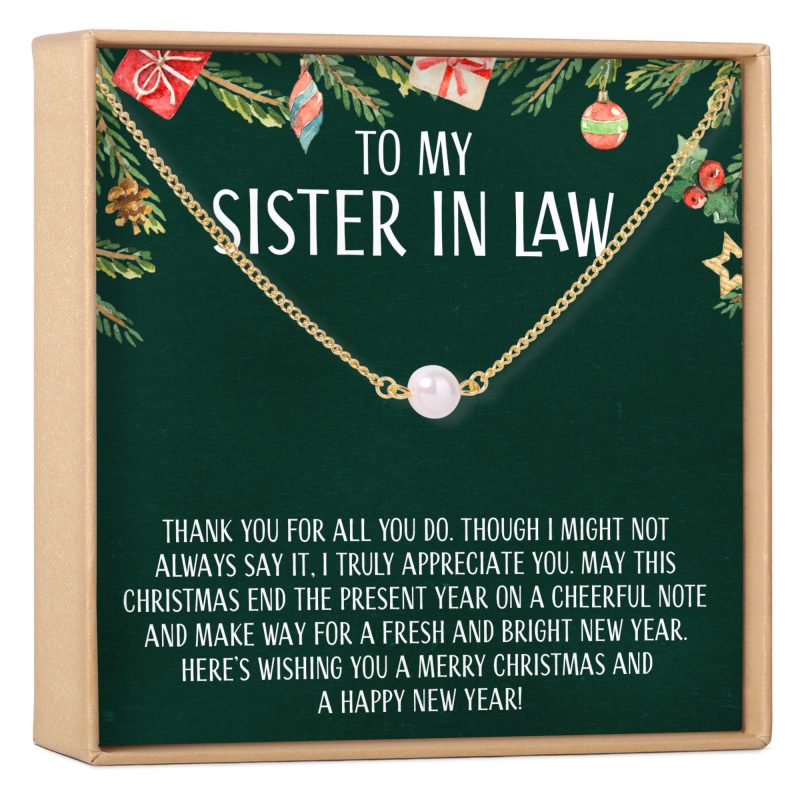 christmas gift for sister in law pearl necklace 957916