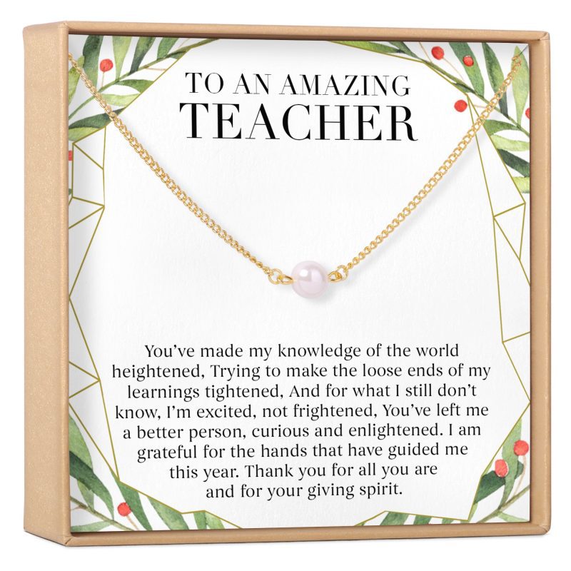 christmas gift for teacher pearl necklace 642405