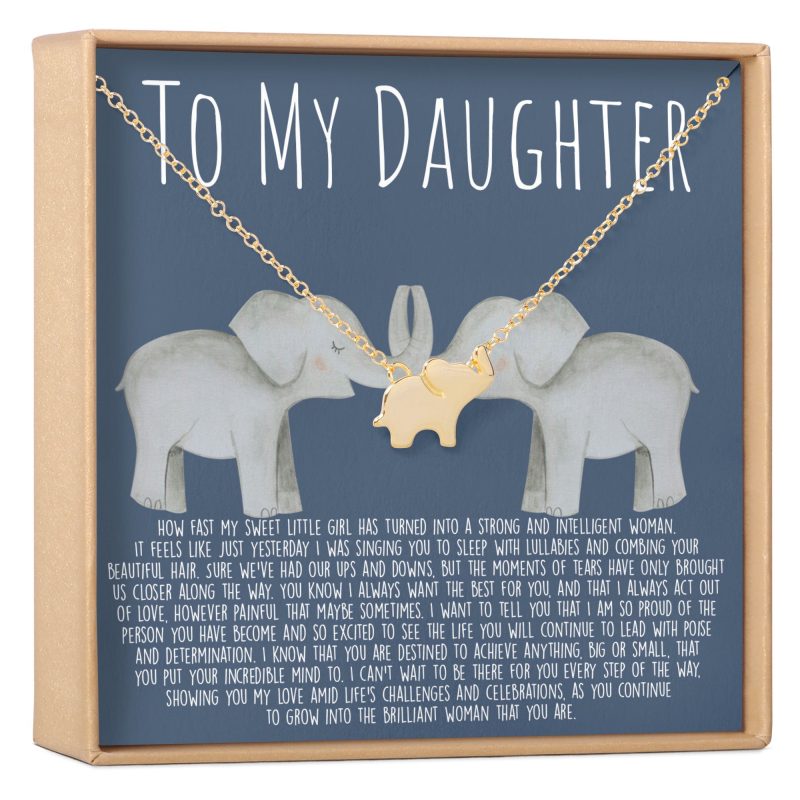 daughter elephant pendant necklace 594161