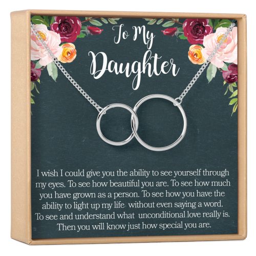 Daughter Interlocking Circles Necklace - Dear Ava