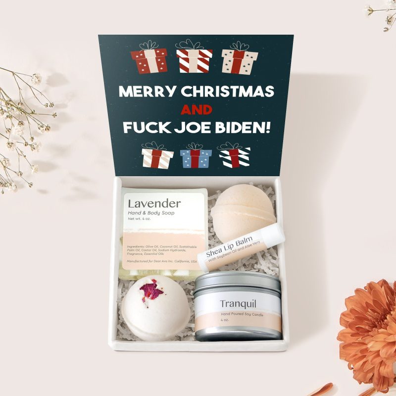 funny christmas spa gift box 110617