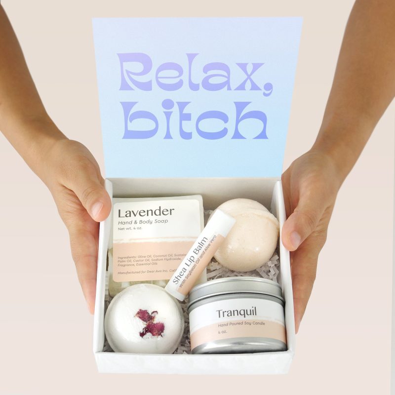 funny gift for her spa gift box 341738