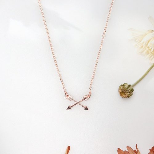 godmother double intersecting arrows necklace 300813