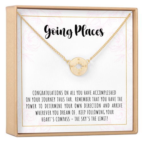 Graduation Compass Necklace - Dear Ava