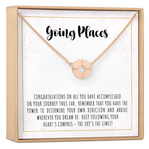 Graduation Compass Necklace - Dear Ava