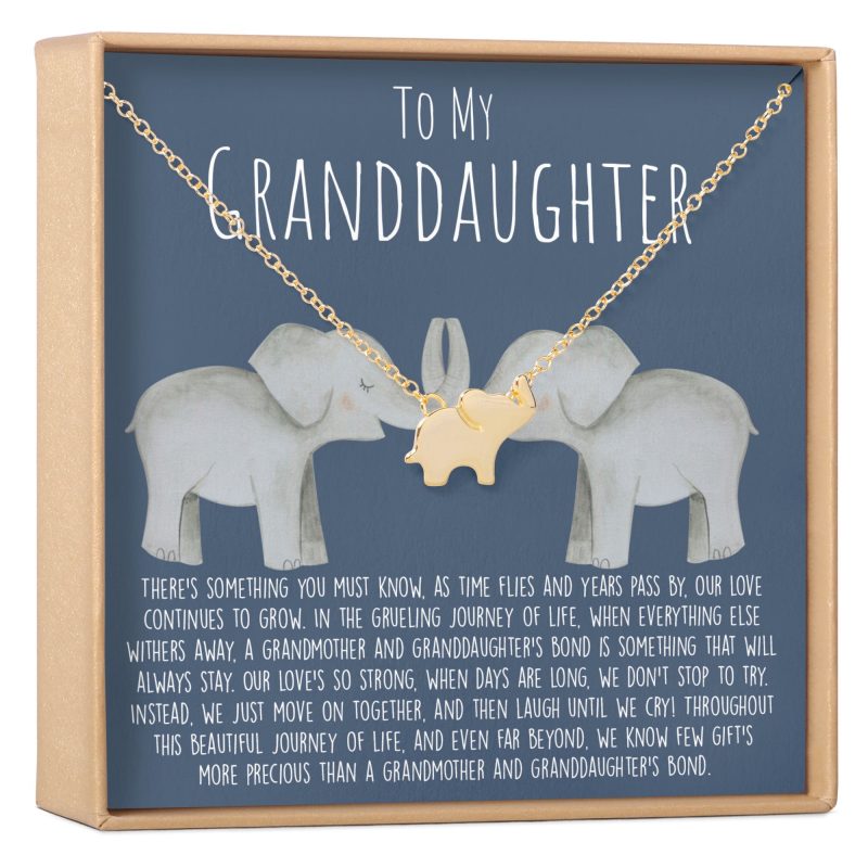 granddaughter elephant pendant necklace 250961