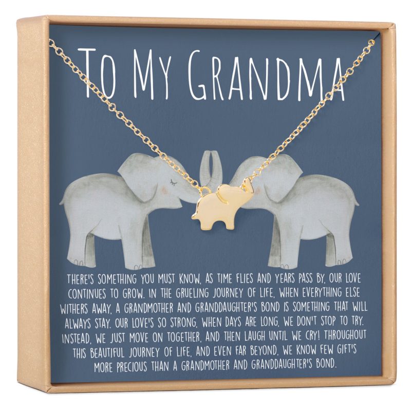 grandma elephant pendant necklace 501450