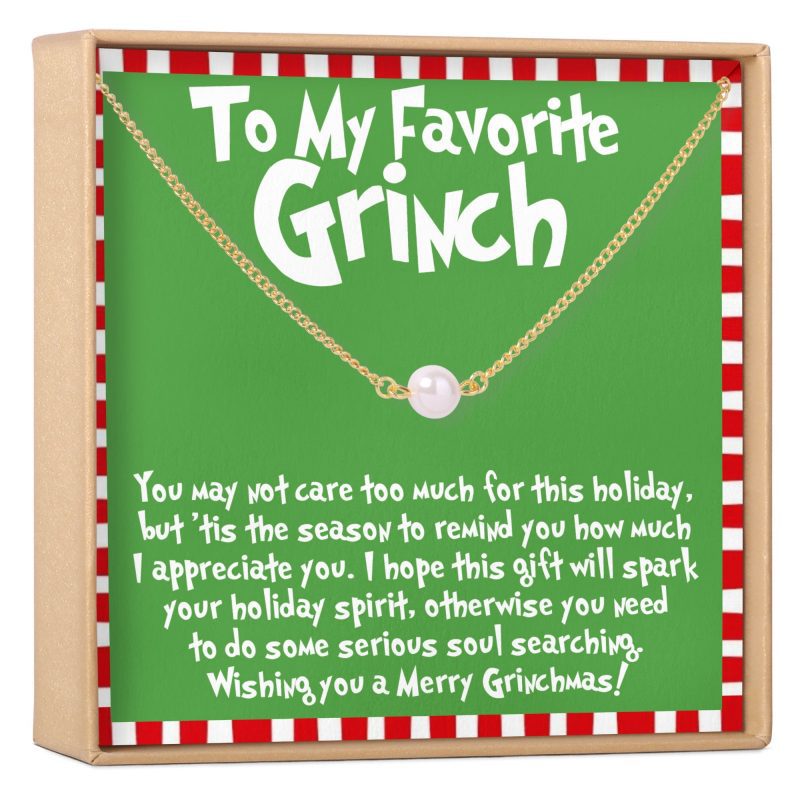 grinch christmas pearl necklace 869794