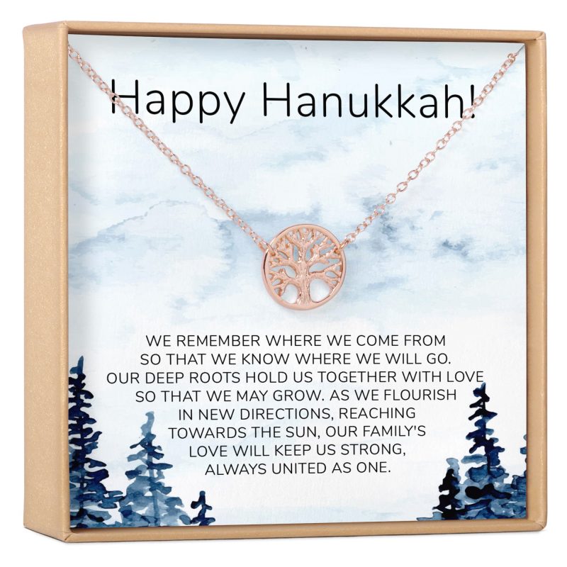 Hanukkah Gift Tree of Life Necklace - Dear Ava