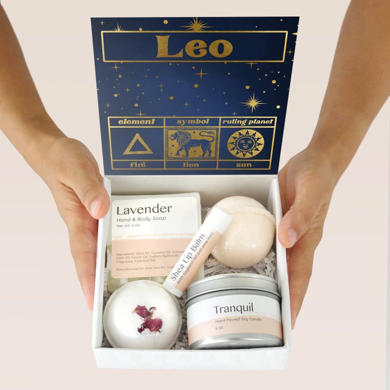 leo zodiac gift box set 489841