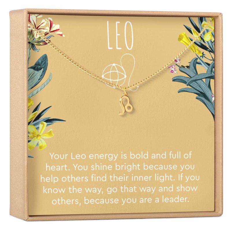 Leo Zodiac Gift Necklace - Dear Ava