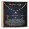 March 14th Pisces Necklace - Dear Ava