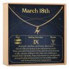 March 18th Pisces Necklace - Dear Ava