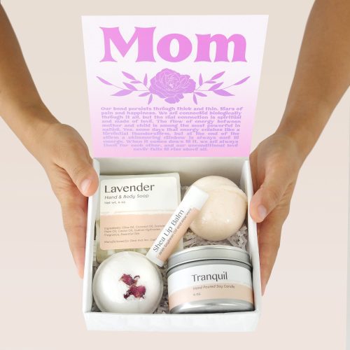 mom double circle necklace gift box set 113927