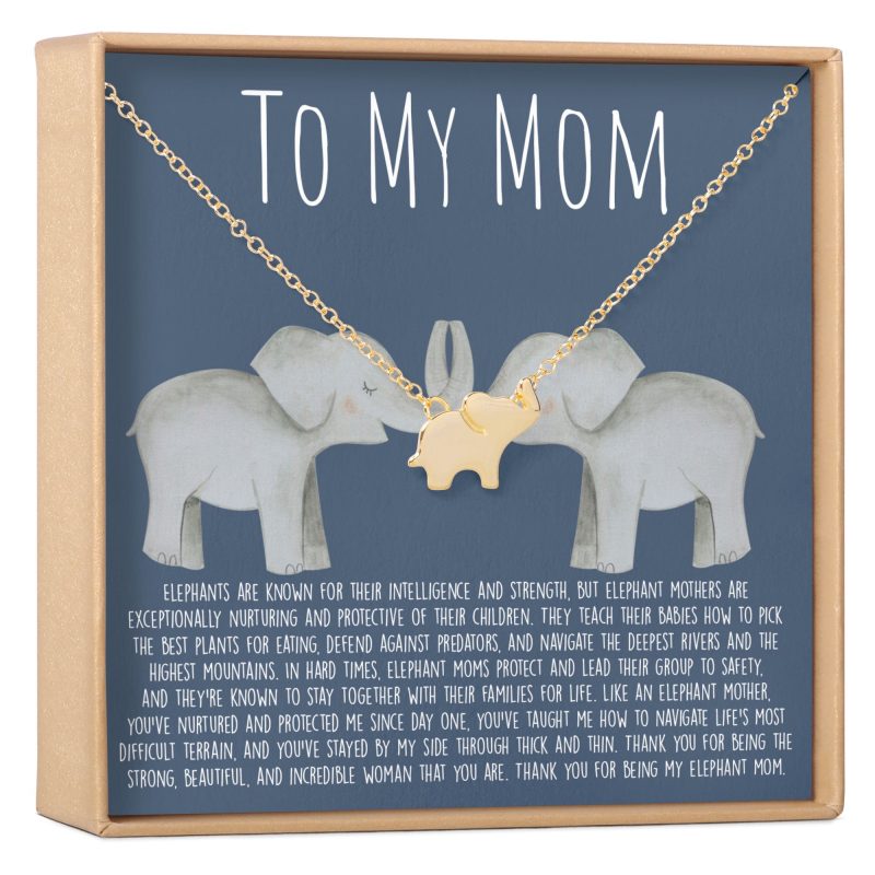 mom elephant pendant necklace 196617