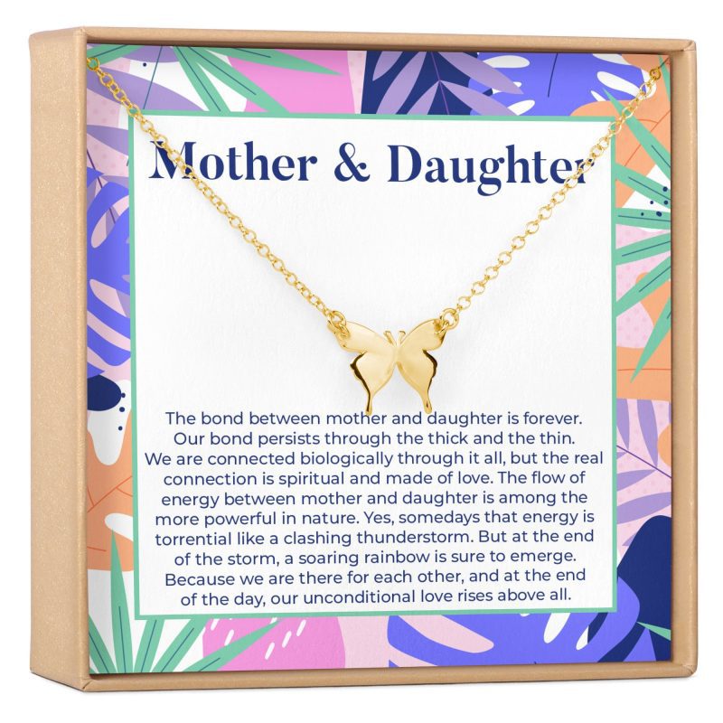 mother daughter butterfly pendant necklace 968865