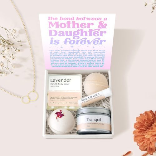 Mother & Daughter Double Circle Necklace Gift Box Set - Dear Ava