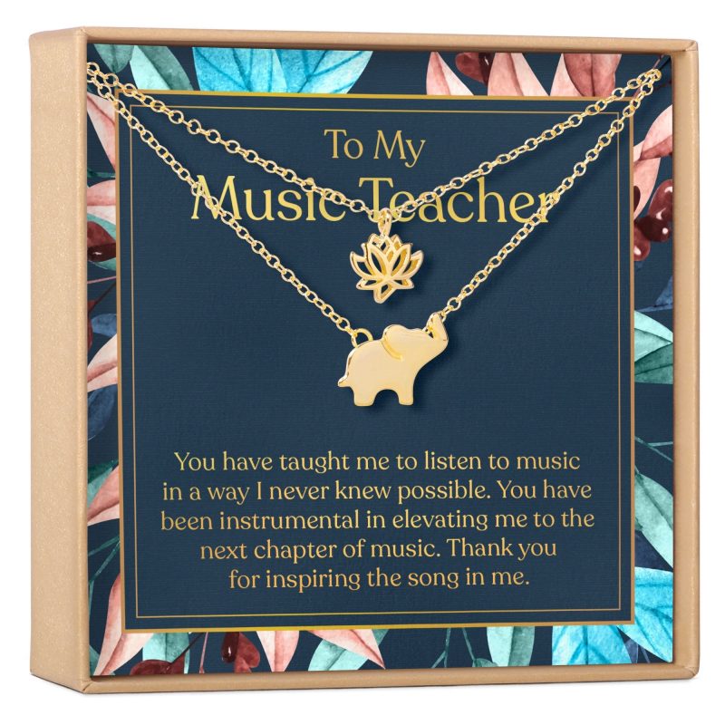 Music Teacher Necklace, Multiple Styles Jewelry - Dear Ava