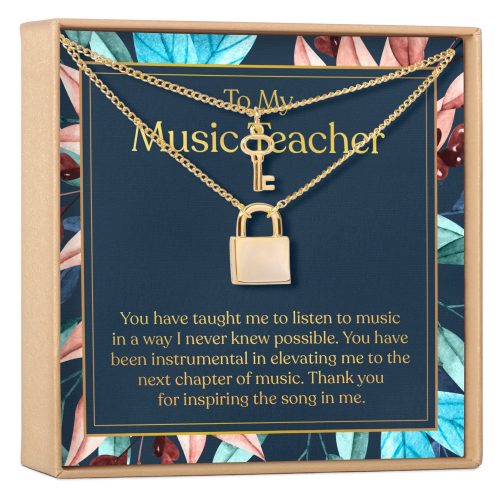 Music Teacher Necklace, Multiple Styles Jewelry - Dear Ava