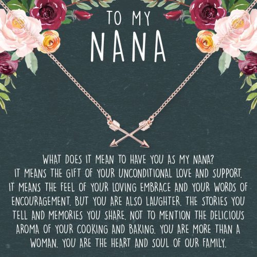 Nana Double Intersecting Arrows Necklace - Dear Ava