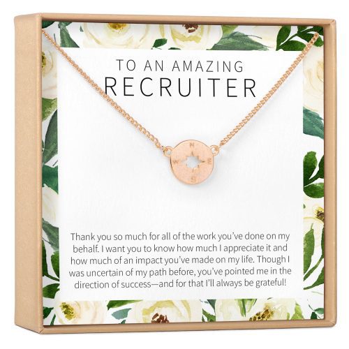 Recruiter Compass Necklace - Dear Ava