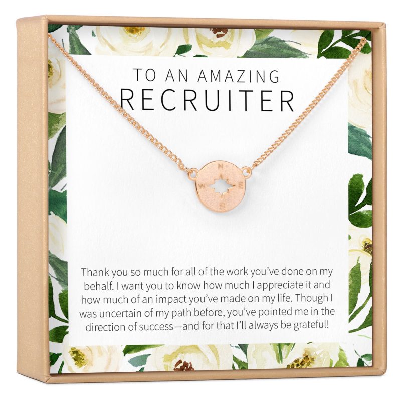 Recruiter Compass Necklace - Dear Ava