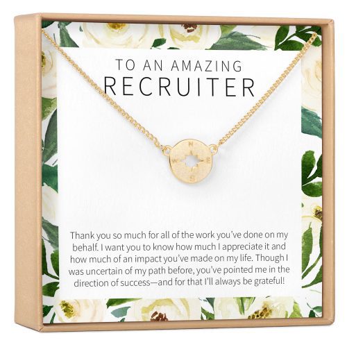 Recruiter Compass Necklace - Dear Ava