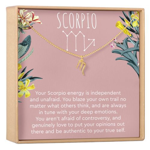 Scorpio Zodiac Gift Necklace - Dear Ava