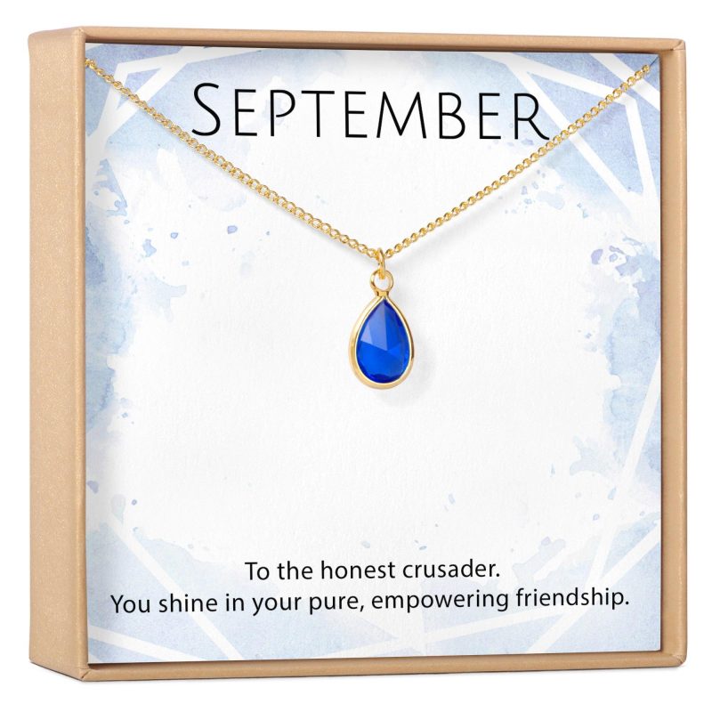 september birthstone sapphire crystal charm necklace 856087