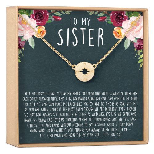 Sisters Compass Necklace - Dear Ava