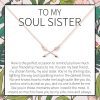 Soul Sisters Double Intersecting Arrows Necklace - Dear Ava