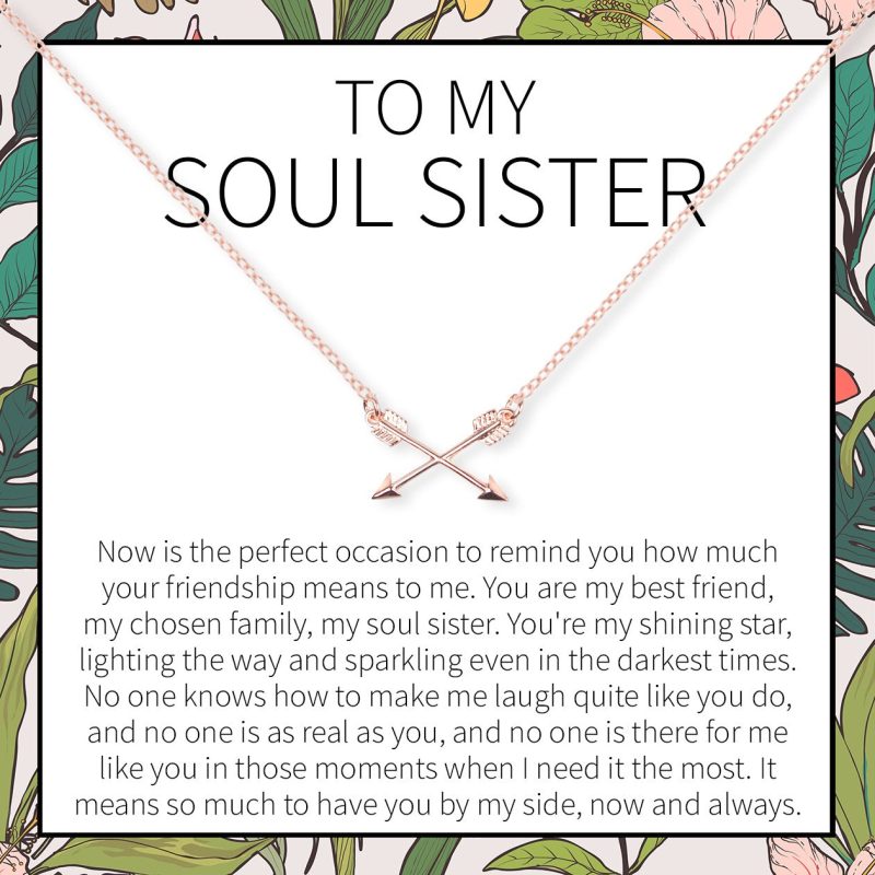 Soul Sisters Double Intersecting Arrows Necklace - Dear Ava