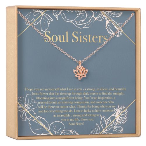 Soul Sisters Lotus Necklace - Dear Ava