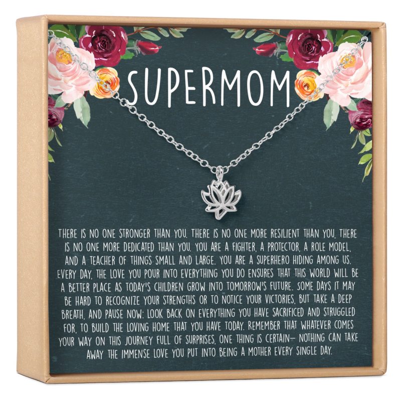 Supermom Lotus Necklace - Dear Ava