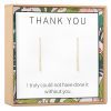 Thank You Earrings - Dear Ava