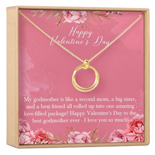 Valentine's Day Gift for Godmother Necklace - Dear Ava